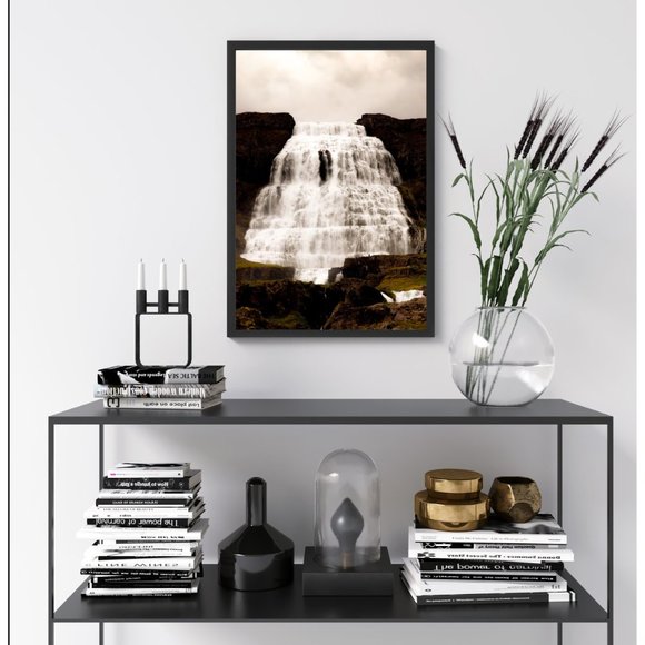 Lower South Falls, Oregon Waterfall Wall Art Design Poster Print Decor for Home - Picture 3 of 9